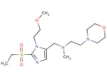 N-{[2-(ethylsulfonyl)-1-(2-methoxyethyl)-1H-imidazol-5-yl]methyl}-N-methyl-2-(4-morpholinyl)ethanamine