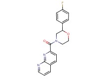 2-{[2-(4-fluorophenyl)morpholin-4-yl]carbonyl}-1,8-naphthyridine