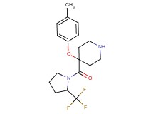 4-(4-methylphenoxy)-4-{[2-(trifluoromethyl)-1-pyrrolidinyl]carbonyl}piperidine hydrochloride