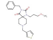3-benzyl-1-(3-methoxypropyl)-8-(3-thienylmethyl)-1,3,8-triazaspiro[4.5]decane-2,4-dione