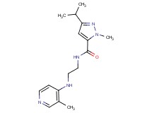 3-isopropyl-1-methyl-N-{2-[(3-methyl-4-pyridinyl)amino]ethyl}-1H-pyrazole-5-carboxamide