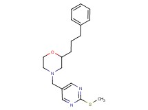 4-{[2-(methylthio)-5-pyrimidinyl]methyl}-2-(3-phenylpropyl)morpholine