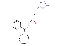 N-(2-azepan-1-yl-2-phenylethyl)-4-(1H-pyrazol-4-yl)butanamide