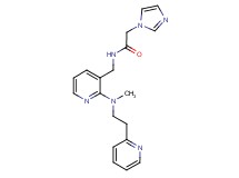2-(1H-imidazol-1-yl)-N-({2-[methyl(2-pyridin-2-ylethyl)amino]pyridin-3-yl}methyl)acetamide
