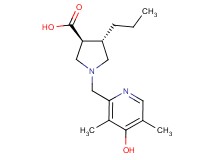 rel-(3S,4S)-1-[(4-hydroxy-3,5-dimethyl-2-pyridinyl)methyl]-4-propyl-3-pyrrolidinecarboxylic acid