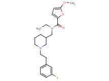 N-ethyl-N-({1-[2-(3-fluorophenyl)ethyl]piperidin-3-yl}methyl)-5-methoxy-2-furamide