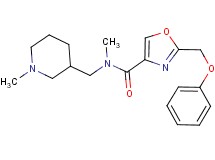 N-methyl-N-[(1-methyl-3-piperidinyl)methyl]-2-(phenoxymethyl)-1,3-oxazole-4-carboxamide