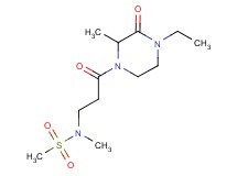 N-[3-(4-ethyl-2-methyl-3-oxopiperazin-1-yl)-3-oxopropyl]-N-methylmethanesulfonamide