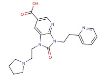 2-oxo-3-(2-pyridin-2-ylethyl)-1-(2-pyrrolidin-1-ylethyl)-2,3-dihydro-1H-imidazo[4,5-b]pyridine-6-carboxylic acid