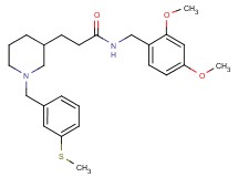 N-(2,4-dimethoxybenzyl)-3-{1-[3-(methylthio)benzyl]-3-piperidinyl}propanamide