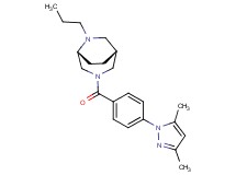 (1R*,5R*)-3-[4-(3,5-dimethyl-1H-pyrazol-1-yl)benzoyl]-6-propyl-3,6-diazabicyclo[3.2.2]nonane