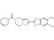 5-(cyclohex-3-en-1-ylcarbonyl)-2-(5,6-dimethyl-1H-benzimidazol-2-yl)-4,5,6,7-tetrahydropyrazolo[1,5-a]pyrazine