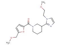3-[1-(2-methoxyethyl)-1H-imidazol-2-yl]-1-[5-(methoxymethyl)-2-furoyl]piperidine