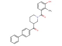 biphenyl-4-yl[1-(3-hydroxy-2-methylbenzoyl)piperidin-3-yl]methanone