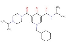 1-(cyclohexylmethyl)-N-isopropyl-5-[(4-isopropyl-1-piperazinyl)carbonyl]-4-oxo-1,4-dihydro-3-pyridinecarboxamide