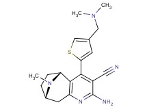 (5R*,8S*)-2-amino-4-{4-[(dimethylamino)methyl]-2-thienyl}-10-methyl-6,7,8,9-tetrahydro-5H-5,8-epiminocyclohepta[b]pyridine-3-carbonitrile