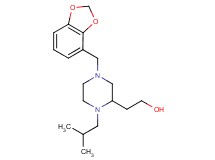 2-[4-(1,3-benzodioxol-4-ylmethyl)-1-isobutyl-2-piperazinyl]ethanol