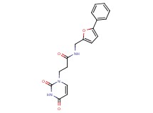 3-(2,4-dioxo-3,4-dihydropyrimidin-1(2H)-yl)-N-[(5-phenyl-2-furyl)methyl]propanamide