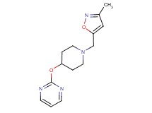 2-({1-[(3-methylisoxazol-5-yl)methyl]piperidin-4-yl}oxy)pyrimidine
