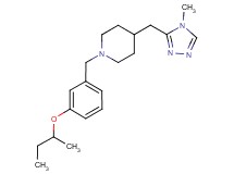 1-(3-sec-butoxybenzyl)-4-[(4-methyl-4H-1,2,4-triazol-3-yl)methyl]piperidine