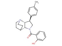 2-{[(2R*,3S*,6R*)-3-(4-methylphenyl)-1,5-diazatricyclo[5.2.2.0~2,6~]undec-5-yl]carbonyl}phenol