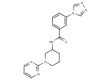 N-[1-(2-pyrimidinyl)-3-piperidinyl]-3-(4H-1,2,4-triazol-4-yl)benzamide