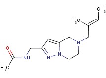 N-({5-[(2E)-2-methylbut-2-en-1-yl]-4,5,6,7-tetrahydropyrazolo[1,5-a]pyrazin-2-yl}methyl)acetamide
