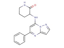 3-[(5-phenylpyrazolo[1,5-a]pyrimidin-7-yl)amino]-2-piperidinone