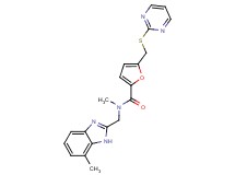 N-methyl-N-[(7-methyl-1H-benzimidazol-2-yl)methyl]-5-[(pyrimidin-2-ylthio)methyl]-2-furamide