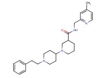 N-[(4-methylpyridin-2-yl)methyl]-1'-(2-phenylethyl)-1,4'-bipiperidine-3-carboxamide
