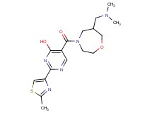 5-({6-[(dimethylamino)methyl]-1,4-oxazepan-4-yl}carbonyl)-2-(2-methyl-1,3-thiazol-4-yl)pyrimidin-4-ol
