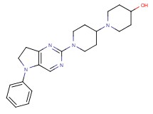 1'-(5-phenyl-6,7-dihydro-5H-pyrrolo[3,2-d]pyrimidin-2-yl)-1,4'-bipiperidin-4-ol