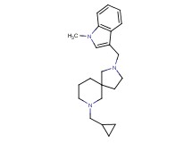 7-(cyclopropylmethyl)-2-[(1-methyl-1H-indol-3-yl)methyl]-2,7-diazaspiro[4.5]decane