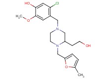 5-chloro-4-({3-(2-hydroxyethyl)-4-[(5-methyl-2-furyl)methyl]-1-piperazinyl}methyl)-2-methoxyphenol