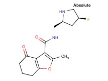 N-{[(2S,4S)-4-fluoro-2-pyrrolidinyl]methyl}-2-methyl-4-oxo-4,5,6,7-tetrahydro-1-benzofuran-3-carboxamide hydrochloride