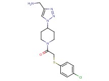 {[1-(1-{[(4-chlorophenyl)thio]acetyl}-4-piperidinyl)-1H-1,2,3-triazol-4-yl]methyl}amine trifluoroacetate