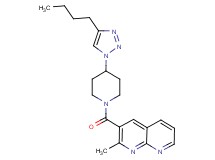 3-{[4-(4-butyl-1H-1,2,3-triazol-1-yl)piperidin-1-yl]carbonyl}-2-methyl-1,8-naphthyridine
