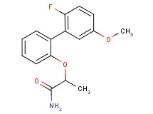 2-[(2'-fluoro-5'-methoxybiphenyl-2-yl)oxy]propanamide