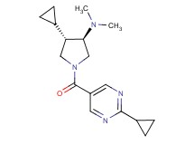 rel-(3R,4S)-4-cyclopropyl-1-[(2-cyclopropyl-5-pyrimidinyl)carbonyl]-N,N-dimethyl-3-pyrrolidinamine hydrochloride