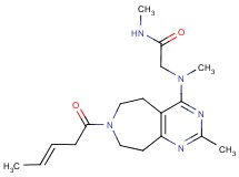 N~1~,N~2~-dimethyl-N~2~-{2-methyl-7-[(3E)-pent-3-enoyl]-6,7,8,9-tetrahydro-5H-pyrimido[4,5-d]azepin-4-yl}glycinamide