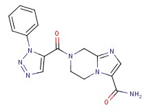 7-[(1-phenyl-1H-1,2,3-triazol-5-yl)carbonyl]-5,6,7,8-tetrahydroimidazo[1,2-a]pyrazine-3-carboxamide