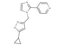 4-{1-[(5-cyclopropylisoxazol-3-yl)methyl]-1H-imidazol-2-yl}pyridine