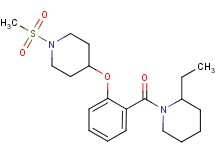 2-ethyl-1-(2-{[1-(methylsulfonyl)-4-piperidinyl]oxy}benzoyl)piperidine