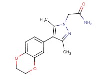 2-[4-(2,3-dihydro-1,4-benzodioxin-6-yl)-3,5-dimethyl-1H-pyrazol-1-yl]acetamide