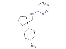 N-{[1-(4-methylpiperazin-1-yl)cyclopentyl]methyl}pyrimidin-4-amine
