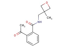 2-acetyl-N-[(3-methyloxetan-3-yl)methyl]benzamide
