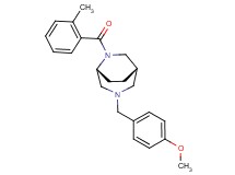 (1S*,5R*)-3-(4-methoxybenzyl)-6-(2-methylbenzoyl)-3,6-diazabicyclo[3.2.2]nonane