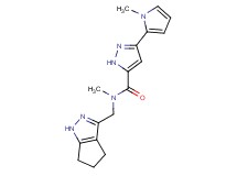N-methyl-3-(1-methyl-1H-pyrrol-2-yl)-N-(1,4,5,6-tetrahydrocyclopenta[c]pyrazol-3-ylmethyl)-1H-pyrazole-5-carboxamide