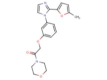 4-({3-[2-(5-methyl-2-furyl)-1H-imidazol-1-yl]phenoxy}acetyl)morpholine