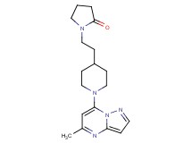 1-{2-[1-(5-methylpyrazolo[1,5-a]pyrimidin-7-yl)-4-piperidinyl]ethyl}-2-pyrrolidinone